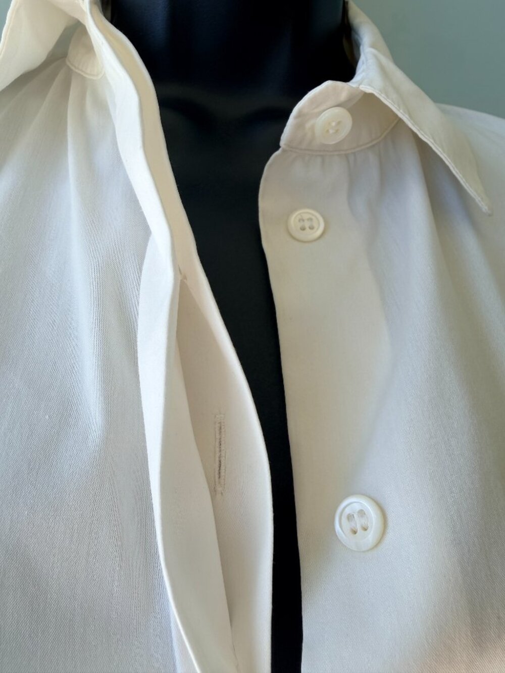 Prada White Wrap Bow Tie Waist Corset Button Down Blouse - Picture 6 of 13